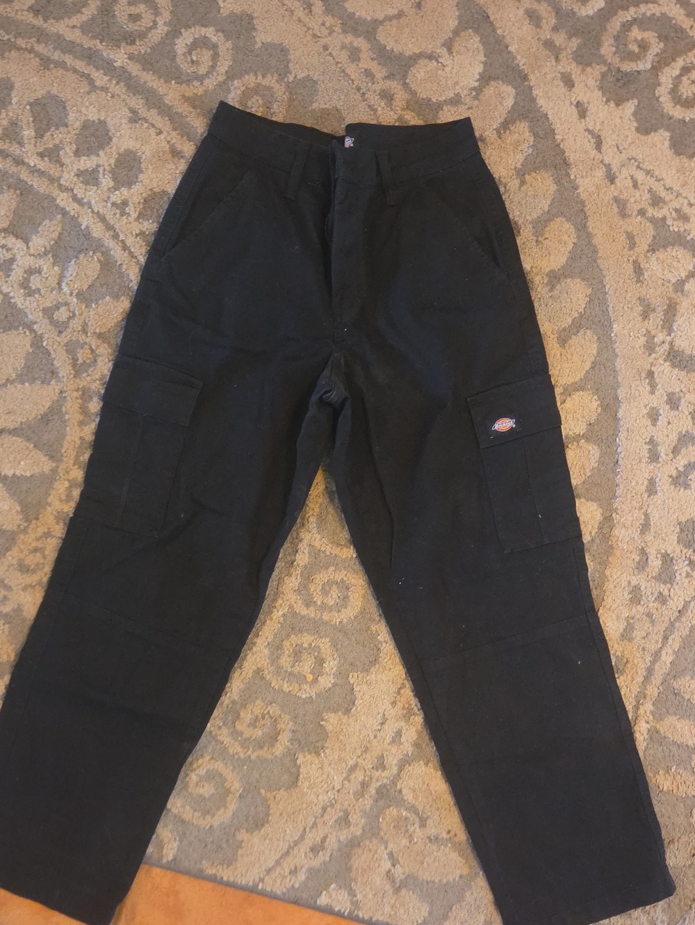 Dickies Women's Black Cargo Pants with Side Pockets